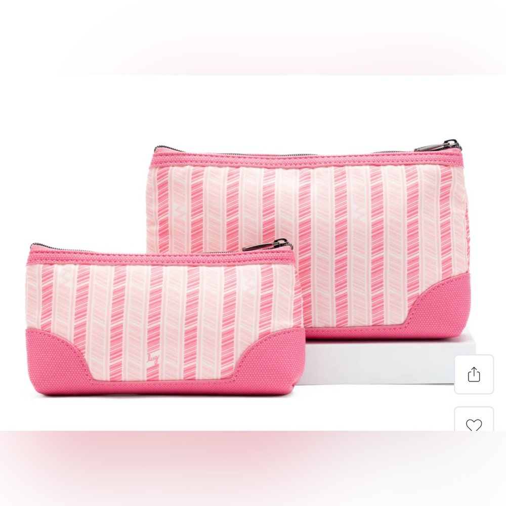 Lug Tootles 2 pc Zip Organizer in Pink Tourmaline - Picture 3 of 7